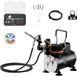 Vevor Airbrush Pistoolset Luchtcompressor met 1 Pistool en 2 Ventilatorslangen