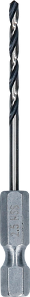 Bosch 1x Metal HSS Spiraalboor met zeskantschacht (voor Staal, Non-ferrometalen, Ø 2,50 mm, Professional Accessoires Boor-/schroefmachines)