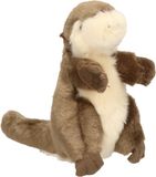 Nature Planet Pluche kleine otter knuffel van 15 cm