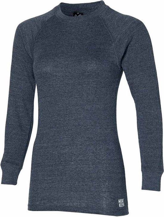 Heatkeeper Angro BV Heatkeeper Thermoshirt Dames Lange Mouw Ronde Hals Katoen/Polyester Antraciet Maat M
