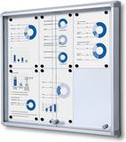 Syna Indoor Vergrendelbaar Notitiebord met Schuifdeuren SCSL 6x A4