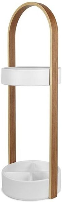 Umbra Hub Paraplustandaard - 68 cm - Wit/Naturel