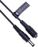Keple DC-voedingsverlengkabel 2.1mm / 5.5mm Male naar Female Jack 10m / 33ft - Zwart