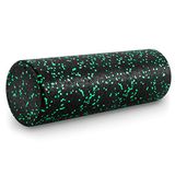 ProsourceFit Schuimrollen met hoge dichtheid, 45 cm lang, stevig, atletisch massagegereedschap voor het hele lichaam voor rugstrekken, yoga, pilates, spierherstel na de training, zwart/groen