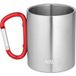 NILS CAMP Tasse de camping avec mousqueton 330 ml acier inoxydable nc17110