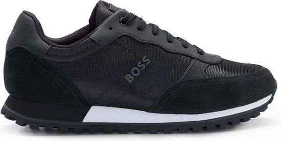 BOSS Parkour-L Runn NY N leren sneakers zwart - Heren - Maat 46