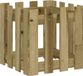 vidaXL Plantenbak met hekontwerp 40x40x40 cm geïmpregneerd grenenhout
