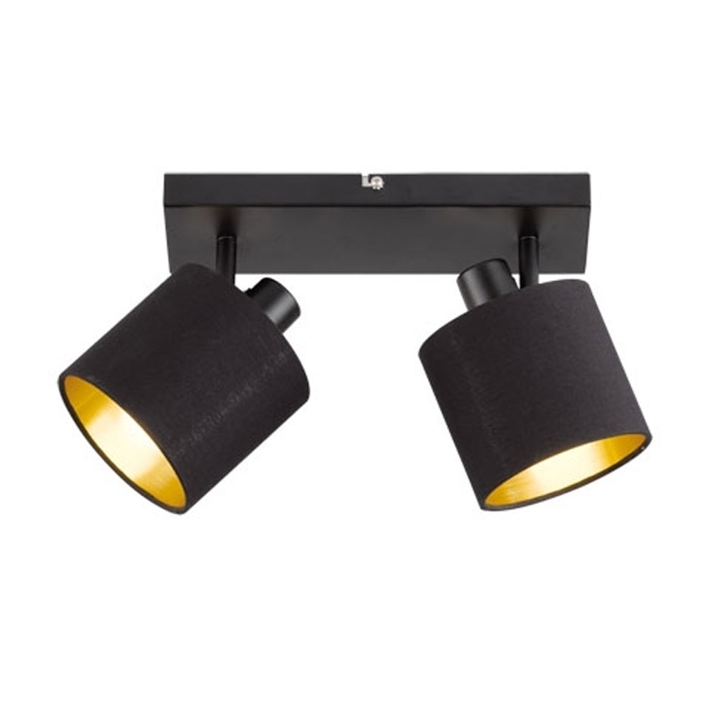 Trio Spotlamp Reality Tommy 2-lichts Zwart R80332079