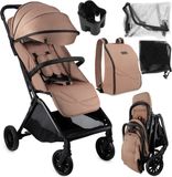 MoMi ANDREA Kinderwagen - Automatisch Inklapbaar - Lichtgewicht 7,3 kg - Tot 22 kg - Lichtbruin