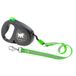Ferplast Flippy One Reflex Uitschuifbare Reflecterende Hondenriem, Groen