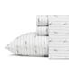 Eddie Bauer Downstream Collection 4-delige beddengoedset, 100% perkal katoen, fris, schoon en licht, onderhoudsvriendelijk, machinewasbaar, tweepersoonsbed, grijs
