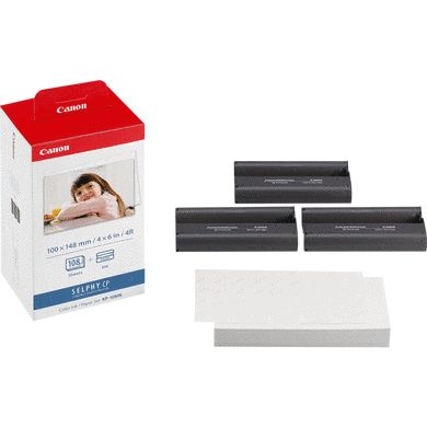 Canon KP-108IN - Inktcartridges Kleur + Fotopapier - 108 vel - Rood, Wit
