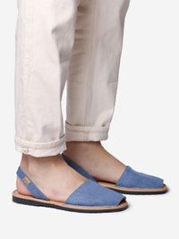 Toni Pons Denim sandalen voor heren met leren binnenzool | GRAU-TX