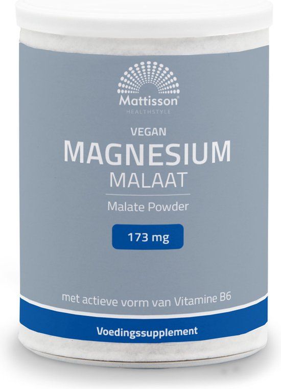 Mattisson Magnesium Malaat Poeder 173 mg - 200 Gram