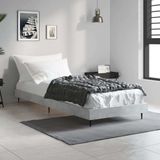 Maison Exclusive - Cadre de lit couleur béton, 75x190 cm, en panneau de fibres de bois