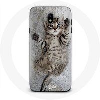 Maniacase Etui voor Samsung Galaxy J3 2017 Schattig Bengaals katje