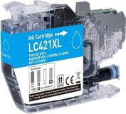 Brother XL cartouches d'encre, compatible avec LC-421 XL-C cyan