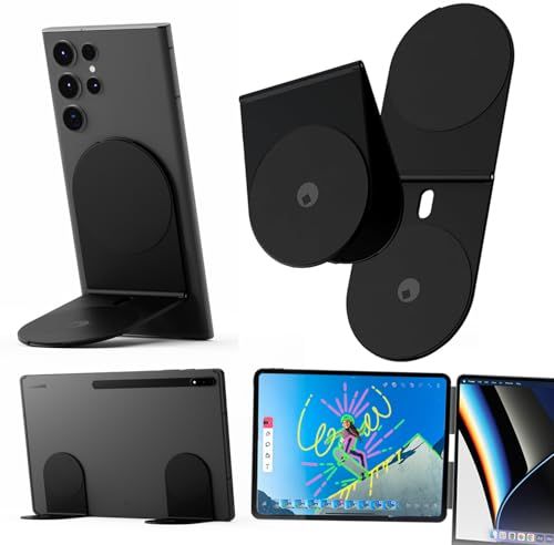 Rolling Square Edge Pro Tablet Kit - Magnetische Tablet- en Mobiele Houder, Accessoire voor Smartworking en Productiviteit, Compatibel met Magsafe, Compatibel met Alle Tablets en Telefoons, Zwart