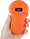 Scanner de puces d'animaux 1342 kHz, scanner portatif RFID pour chats et chiens