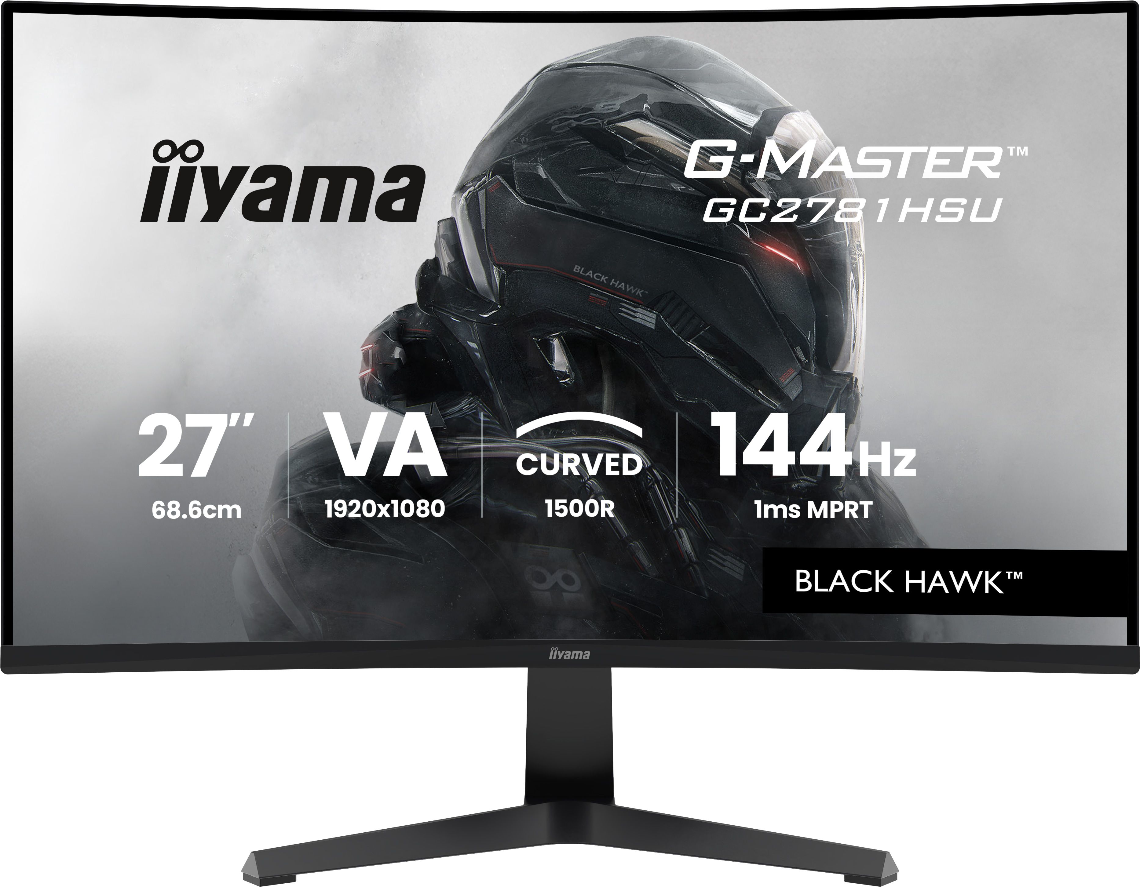 iiyama G-MASTER GC2781HSU-B1 27" Full HD VA 144Hz Curved 1ms Gaming Monitor