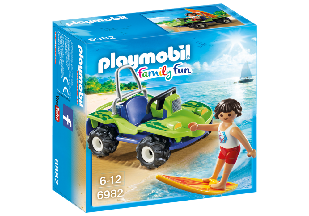 playmobil FamilyFun Surfer with Beach Quad