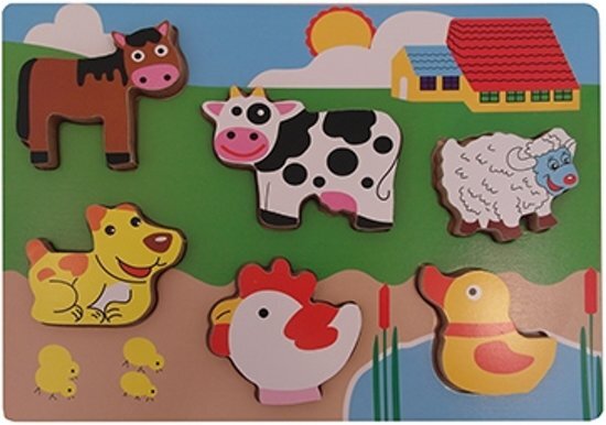 Playwood Puzzel boerderij dikke stukken