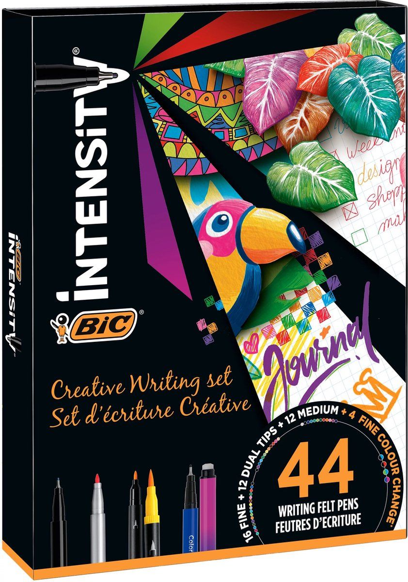 BIC Intensity Premium Creatief Schrijfmateriaal - 44 Stuks - Verschillende Kleuren