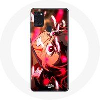 Maniacase Hoesje voor Samsung Galaxy A21S Tanjiro Demon Slayer Kimetsu no Yaiba en colère