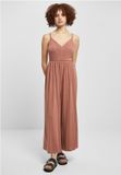 Urban Classics Modal Spaghetti Jumpsuit Dames L Oranje