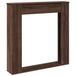 VidaXL Houtomlijsting pour cheminée, marron, aspect chêne, 100x20x100 cm, panneau de fibres de bois