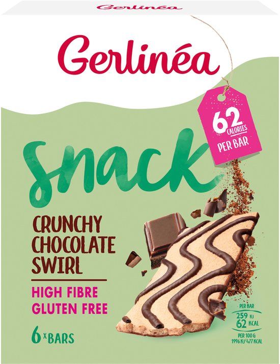 Gerlinea Repen Crunchy Choco Swirl Glutenvrij - 78 gr