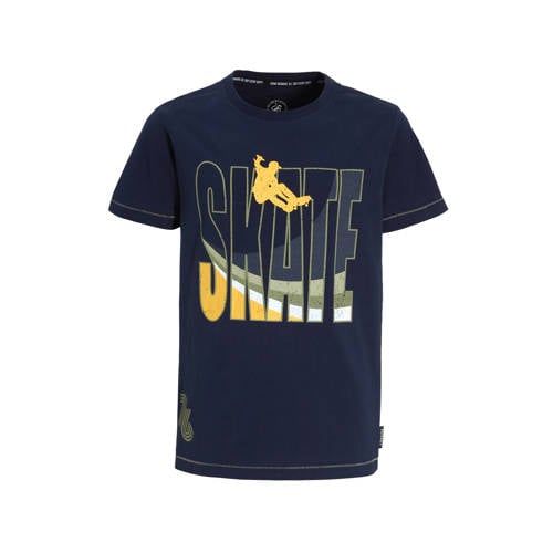 Me & My Monkey T-shirt donkerblauw