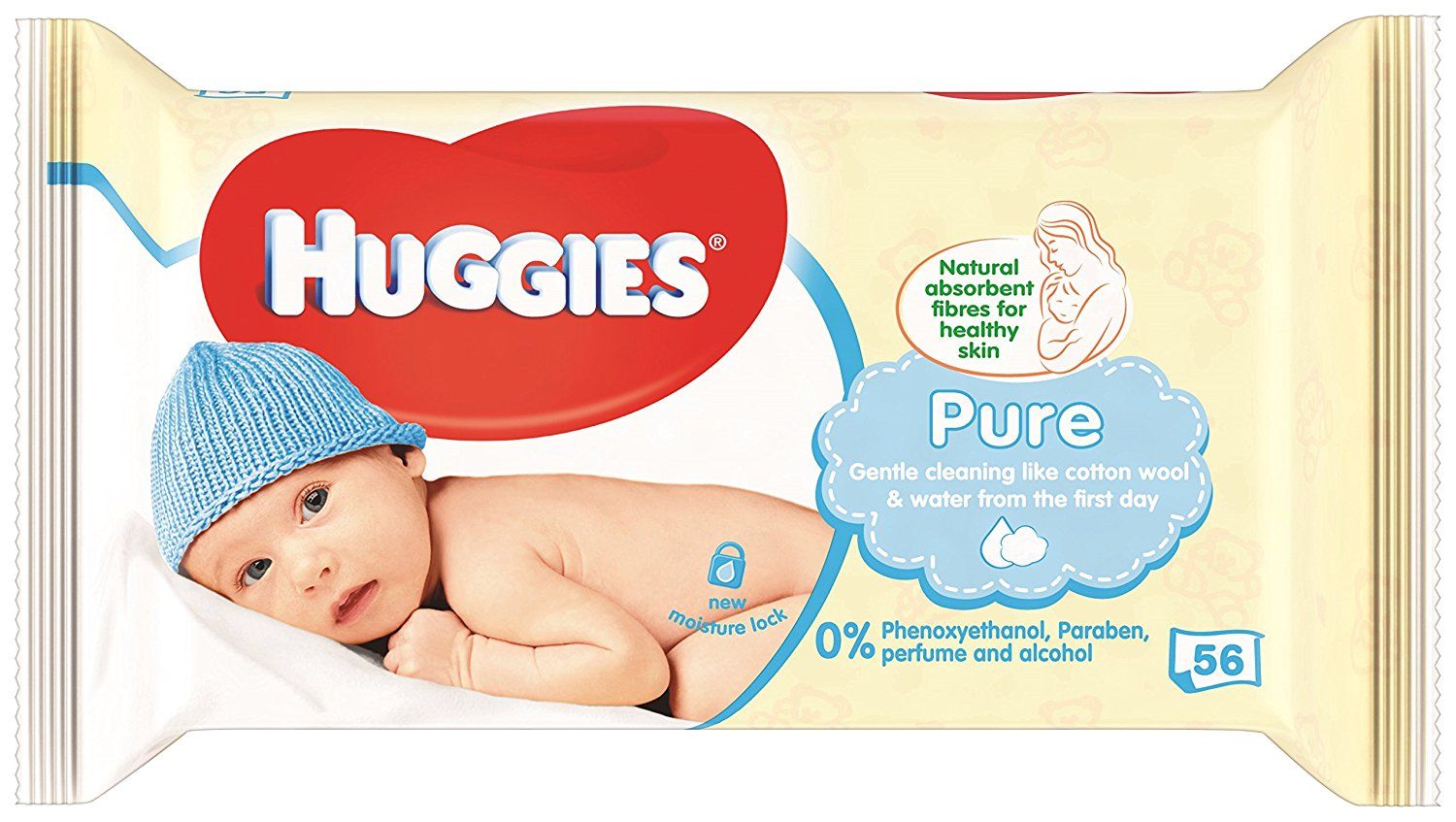 Huggies Pure Babydoekjes - 56 Stuks