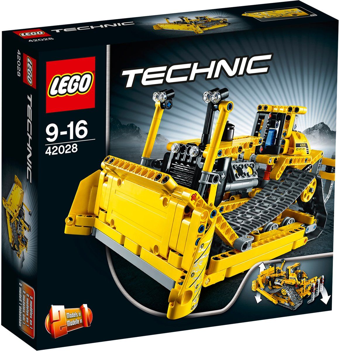 LEGO Technic Bulldozer 42028 - Geel - Jongen - 8-10 jaar, vanaf 12 jaar, vanaf 10 jaar