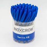 INOXCROM Value Pack 50 balpen TERRA 1.0, blauw