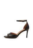 Kazar Classic black sandals with full heel
