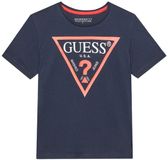 Guess Kinder-T-shirt Blauw Katoen Logo Ronde hals Korte mouw 16 jaar