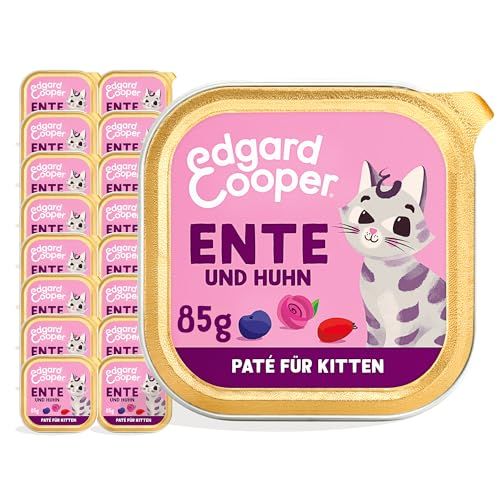 Edgard & Cooper Kitten Natvoer - Eend & Kip - 16 x 85g