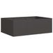 vidaXL Plantenbak Staal Zwart 120x80x40 cm