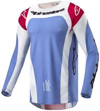 Alpinestars Techstar Ocuri Jersey Lichtblauw Mars Rood Wit Maat L