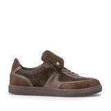Floris van Bommel Minni suède sneaker donkerbruin