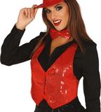 Fiestas Guirca Gilet Pailletten Rood - dames