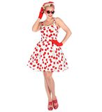 The Widmann SRL Cherry white jaren 50 jurk L
