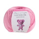 Utopia Crafts Amigurumi Katoenen DK garen om te haken en breien, 50% katoen, 50% gemengd acryl, 50 g (lichtroze)