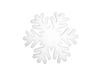 EUROPALMS Schneeflocke aus weißem Fleece - 41cm - Flammhemmend
