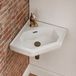 Hudson Reed Richmond Klassiek Hoekfontein Toilet 45cm x 42cm Blanc Céramique