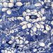 Paperdesign Servetten Delfs blauw - 20x stuks - 3 laags - 33 x 33 cm - bloemen
