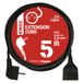 EMOS 5 m verlengkabel, 1 stopcontact, 250 V, pvc, binnen, zwart