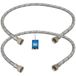 KOTARBAU® 2 pièces - Tuyau de raccordement flexible 3/8" x 3/8" - Tuyau de robinet flexible 80 cm