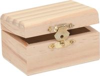 Glorex Hobby Schatkistje Hout 8x5x4cm
